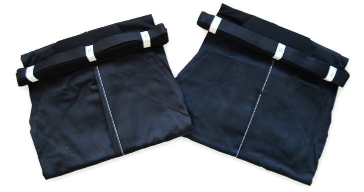 AH900 高級木綿合気道袴(黒)