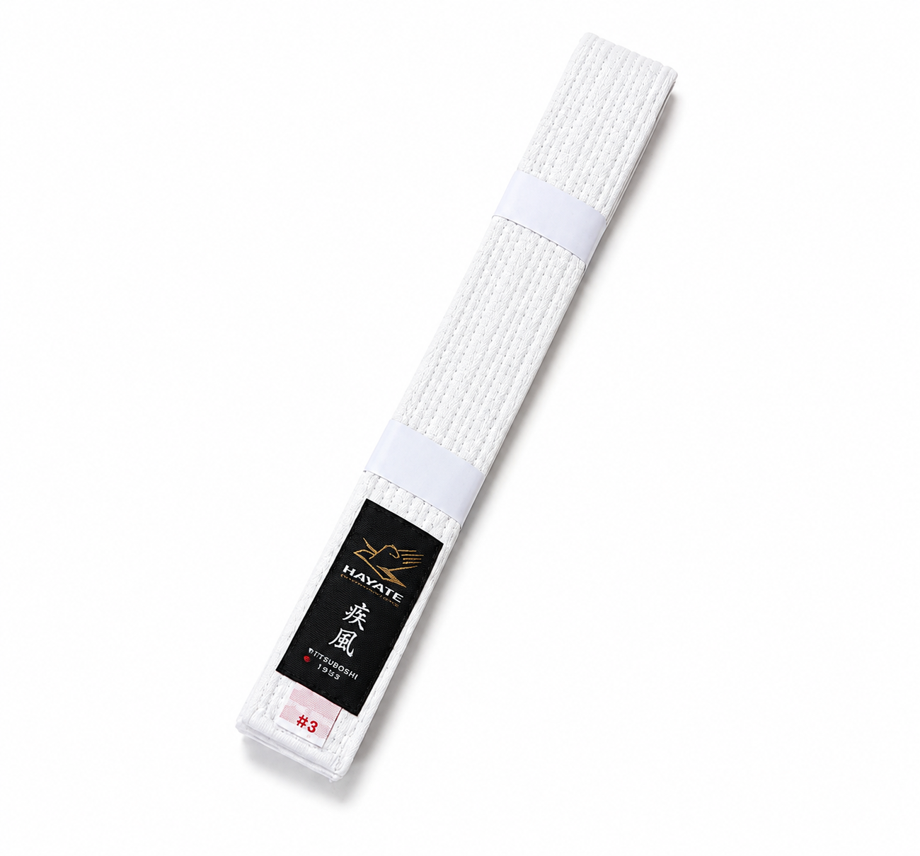 White belt: White bleached belt (J018)